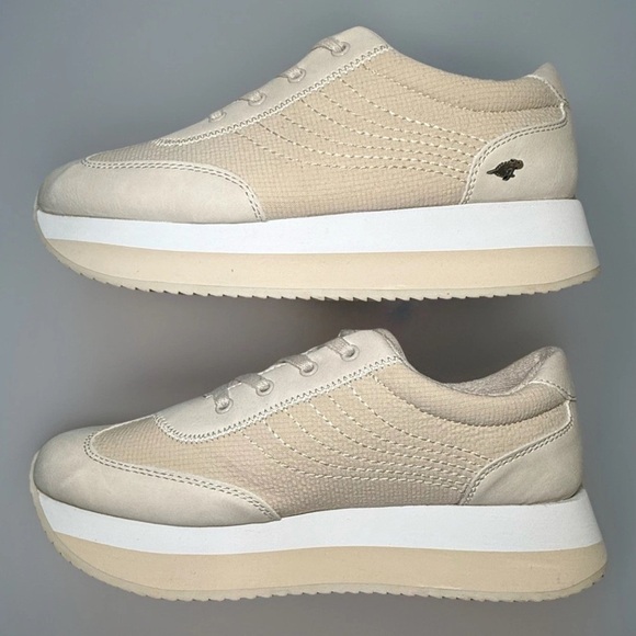 Rocket Dog Women Platform Sneakers Natural Size 8.5 Plush Foam - Picture 3 of 10